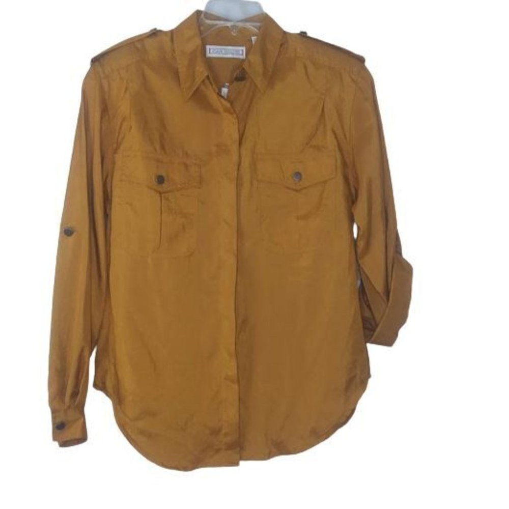 Vintage 80's Joan Harper Bronze Blouse